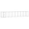 Outdoor Dog Kennel Galvanized Steel 234.4 ft²