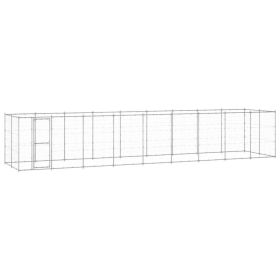 Outdoor Dog Kennel Galvanized Steel 234.4 ft²