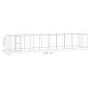 Outdoor Dog Kennel Galvanized Steel 234.4 ft²